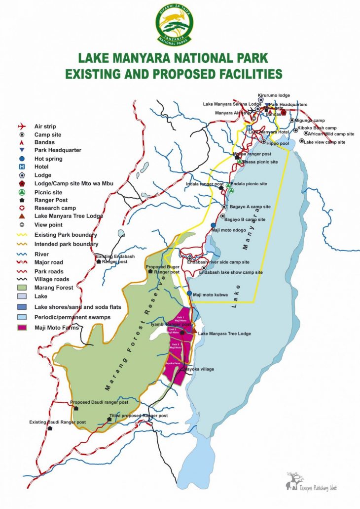 Parc national du lac Manyara (carte)