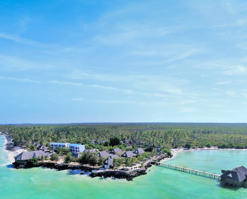 Prise de vue par drone du Reef & Beach Hotel Zanzibar